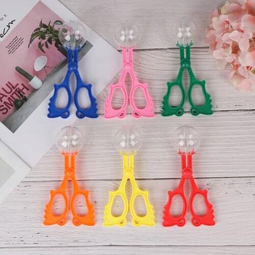 1pc Plastic Bug Insect Catcher Scissors Tongs Tweezers For Kids Children Toy Handy Tool Children Toy