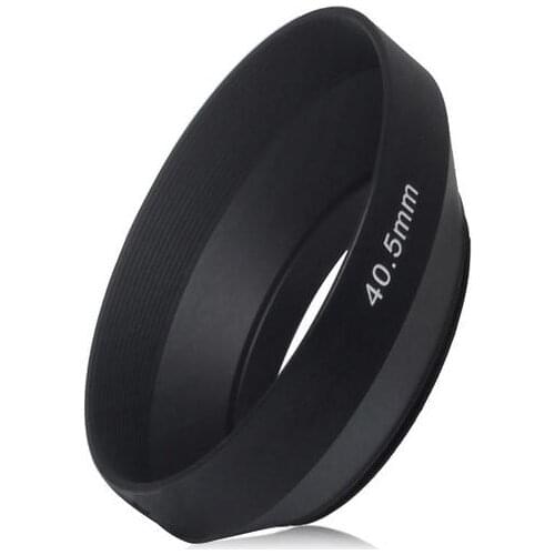 10pcs/lot 37 39 40.5 43 46mm Black Camera Metal Lens Hood Wide Angle Screw In Mount Lens Hood for canon nikon for S&ny Pentax