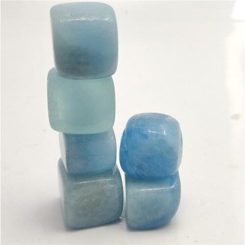 100g aquamarine tumbled stone for healing crystals meditation aquamarine gemstone Sapphire sea Tumbled Stones Crystals