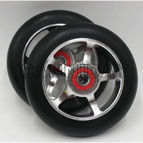 100PCS! 100mm 88A High-elastic Wearable with bearing stunt scooter wheels ski roller wheel