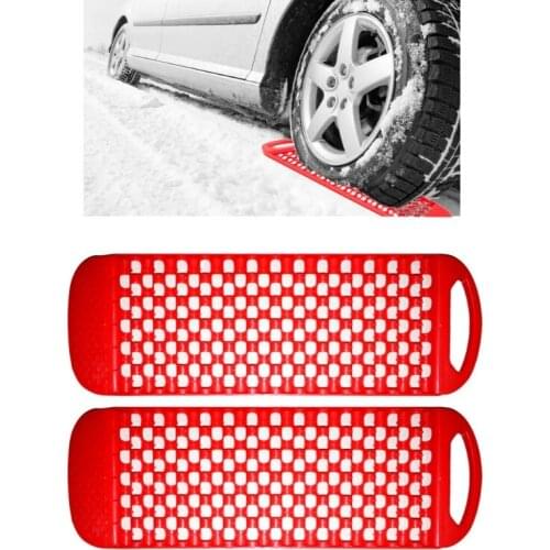 Commonly Used 2Pcs Vehicle Tire Recovery Traction Mat Anti-skid Recovery Board Tire Traction Track Tool