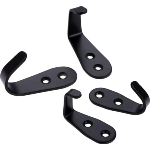 2pcs 304 Stainless Steel U Shape Or L Shape Wall Mounted Hooks Bedroom Hooks Rack for Clothes Coat Hat Bag Towel Hanger