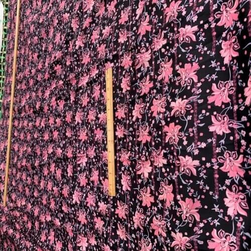 2021 European and American brand fashion printing fabric spring and summer comfortable dress shirt sewing fabric