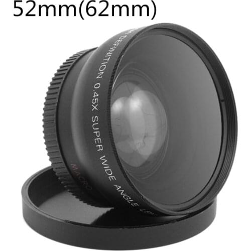 52MM 0.45X Wide Angle Lens + Macro + Lens Bag for Nikon D5000 D5100 D3100 D7000 D3200 D80 D90
