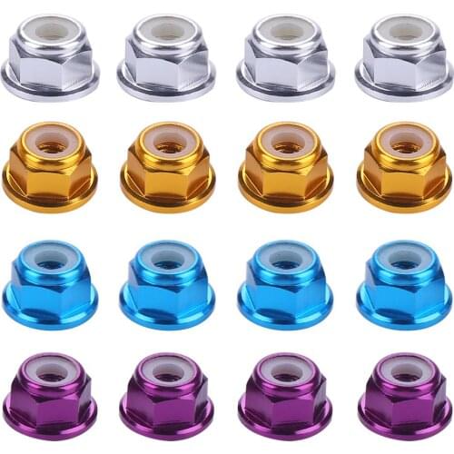 Pcs Aluminum Wheel Lock Nuts for RC Model Car 1/10 Axial SCX10 Crawler RC Car Accessories RC Parts