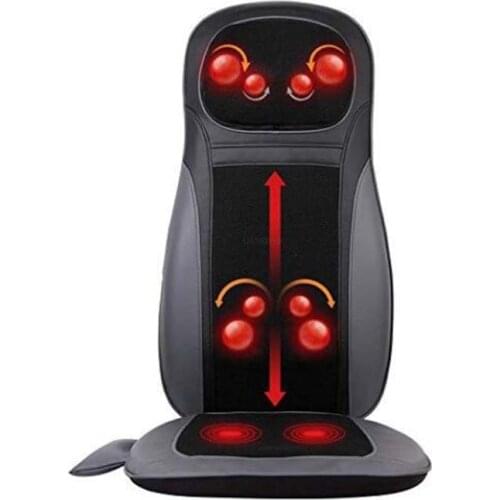 Electric Back Massager Cervical Heating Neck Waist shiatsu Cushion Household Whole Body kneading Massage For Chair