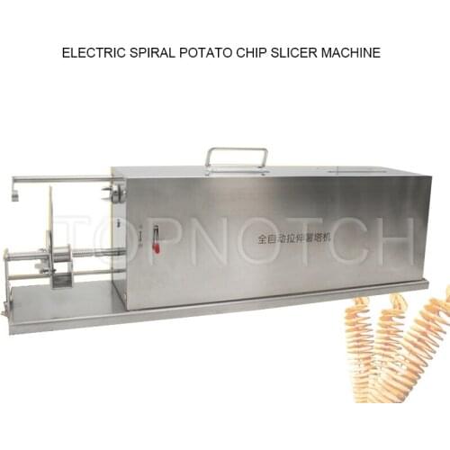 Potato Spiral Slicer Cutter Automatic Rotary Potato Tower Machine Portable Small Carrot Potato Spiral Cutting Machine