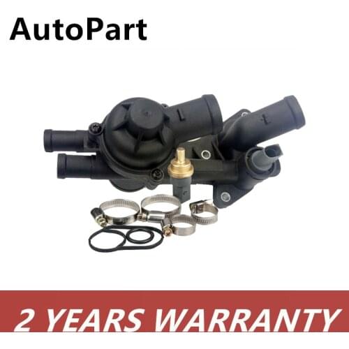 Thermostat Coolant Cooling Housing Assembly Set For Audi A3 VW Eos Golf Jetta Seat Skoda 1.4T 03C121111 03C121111A 03C 121 111E