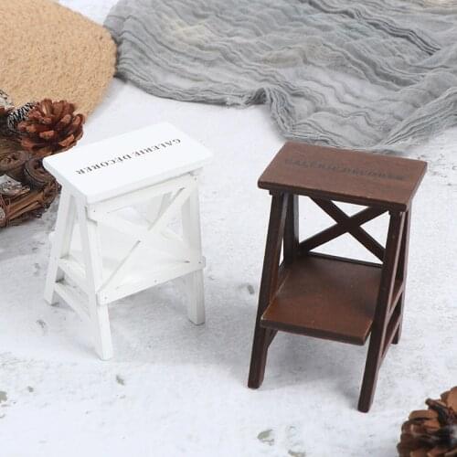 Dollhouse Miniature Wooden Floral Stand Model 1:12 Doll House Furniture Display Shelf New Arrival