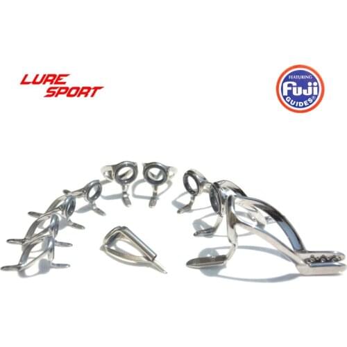 LureSport FUJI guide set HNNT Top HBNG RBNG guide set Rod Building component Repair fishing pole DIY Accessory