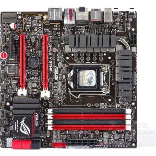 For ASUS Maximus V Gene Computer Motherboard LGA 1155 DDR3 For Intel Z77 P8Z77 Desktop Mainboard SATA II PCI-E X16 Used