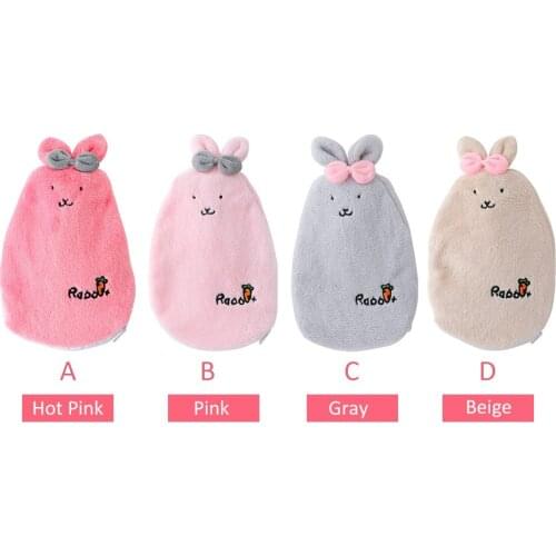 Cartoon Water Injection Hot Water Bottle Explosion-proof Watering Plush Warm Water Bag Plush Rabbit Removable Hand Warmer fit