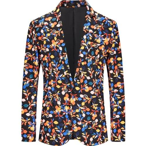 2021 Mens New Fashion Print Blazer Jacket Print Suit Men Slim Jacket Vintage Suits Fashion Dress Stage Costumes for Singers 3XL