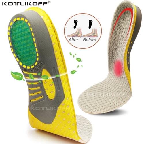 Unisex Orthopedic Insoles Orthotics flat foot Health Sole Pad for Shoes insert Arch Support pad for plantar fasciitis Feet Care
