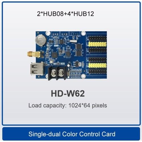 HD-W62/W63 LED display controller, Single&double Color P10 LED Sign Control Card,U disk to update the program