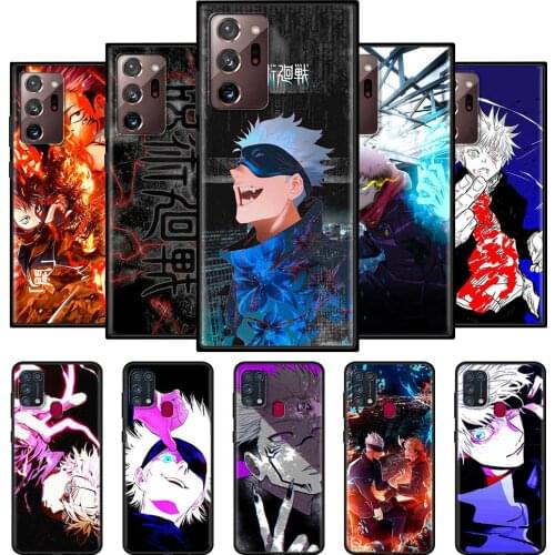 Jujutsu Kaisen Anime Silicone Phone Case For Samsung 20 Ultra 10 Lite 8 9 Plus 5G M51 M31 F62 F22 F52 M42 5G M12 M32 M62 Cover