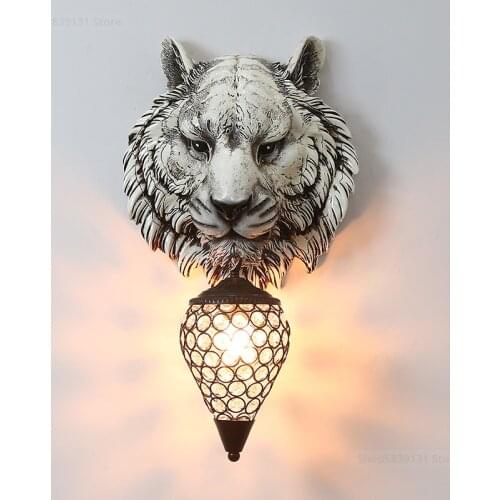 Resin Designer LED Wall Lamps Vintage Wall Sconce Light Fixtures for Living Room Bedroom Loft Industrial Lamp Home Art Decor E27