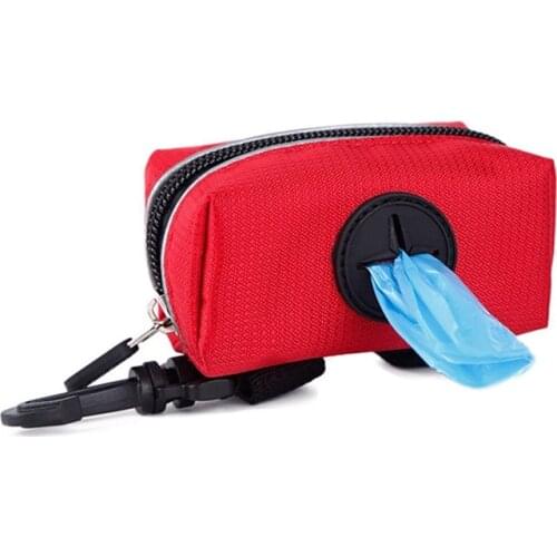 Waterproof Dog Poop Waste Bag Holder Pouch Outdoor Walking Garbage Bags Organizer Pet Puppy Cat Pick Up Poop Bag Dispenser