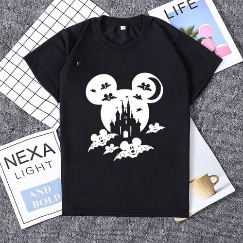 Hillbilly Women Halloween Bat T Shirt Funny Cartoon Halloween Tee Shirt Short Sleeve Female Tops Camisetas Verano Mujer 2019