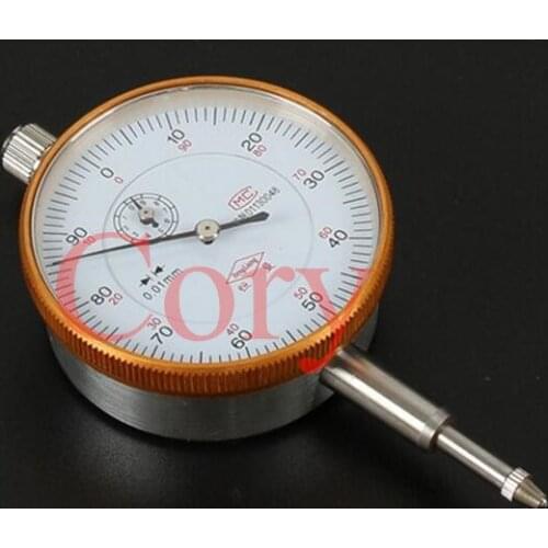 1PCS Vertical Contactor Round Dial Indicator Silver Tone