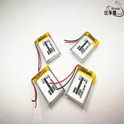 10pcs/lot 602030 300 mah 3.7V lithium-ion polymer battery quality goods quality of CE FCC ROHS certification authority