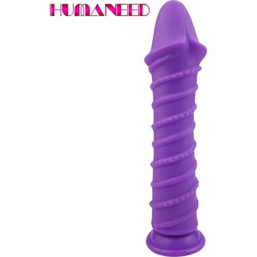 24.5*4.5cm Creative Spiral Dildo with Suction Cup Artificial Penis Women Granule and Massage G Spot Simulator Sex Toys for Adult