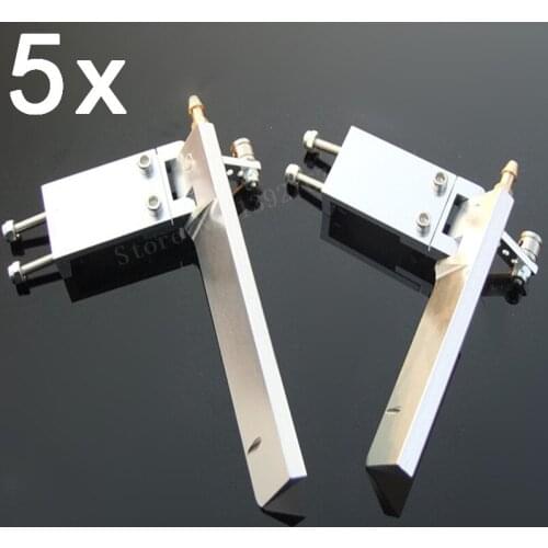 5 Pieces RC Boat Aluminium Alloy Brand New Hot Sale 75mm 95mm Metal Suction Water Rudder For Remote Control RC Boats CNC Parts
