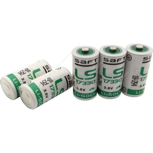 10pcs/lot SAFT LS17330 3.6V 2100mAh 2/3A 17330 disposable non-rechargeable battery cell for Detector Gas alarm lithium batteries
