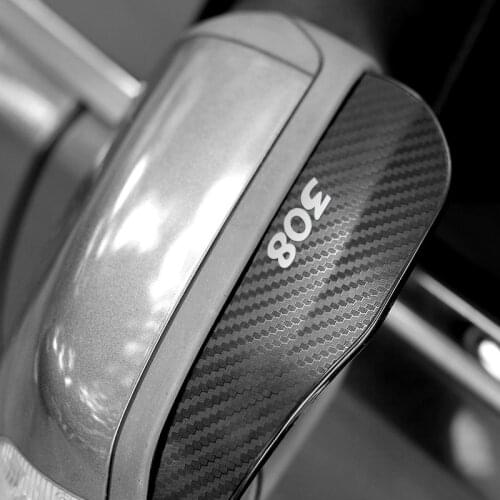 2PCS PVC Car Rearview Mirror Eyebrow Rain Visor Sun Shade Rainproof Cover For Peugeot 308