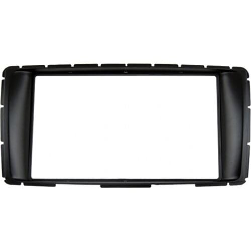 CarBar Double 2 Din Car Radio Fascia for Toyota Hilux Vigo Fortuner with Auto AC Dashboard Frame Panel Trim Kit Car Stereo Dash