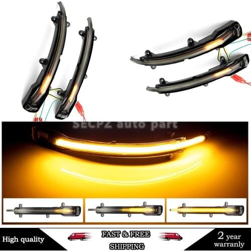 Dynamic Blinker LED Turn Signal Side Mirror Lights indicator 2010 2011 2012 2013 2016 2017 For Audi Q5 SQ5 8R Q7 4L