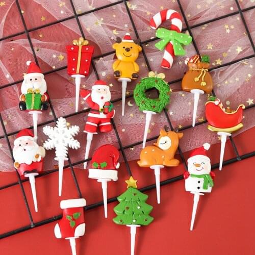 Crystal Deer Christmas Forest Elk White Flash Gold Dessert Table Decor Merry Christmas Decor For Home 2021 Kids Naviidad Gifts