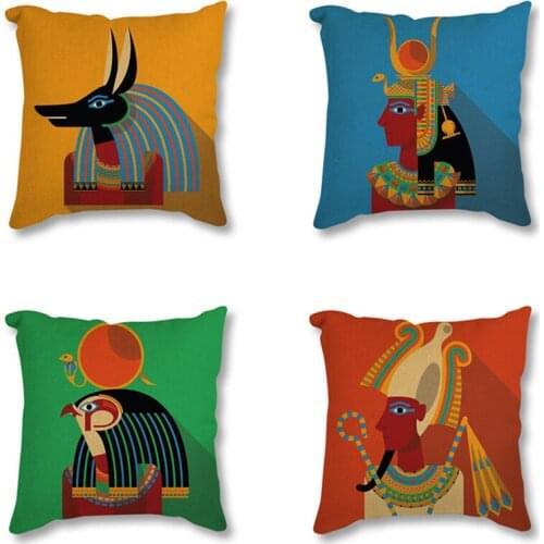 Africa Painting Art African Impression Exotic Decoration Throw Pillow Case Cotton Linen Decorative Cushion Cover for Sofa