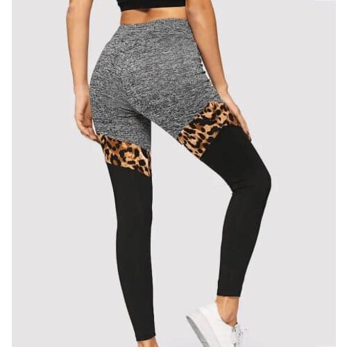 #LO Workout Legging Women Gym Squat Leopard Pattern Print High Waist Yoga Pants Female Quick-Drying Scrunch Butt Fitness Tight