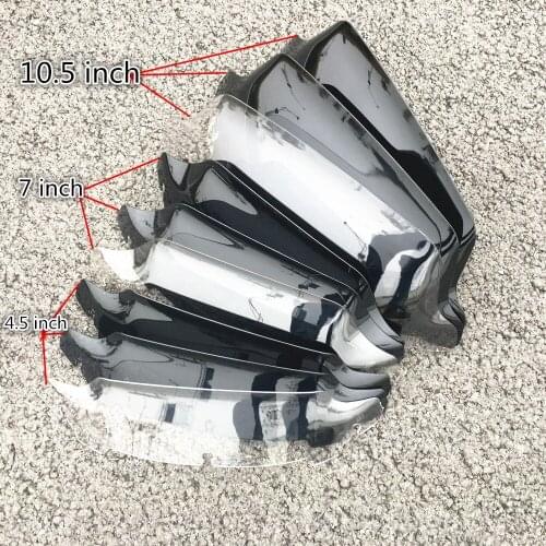 Black Light blue Clear 4.5" 7" 10.5" Wave Windshield Fits For Harley Touring FLHT FLHX 2014-up 2015 2016 2017 2018