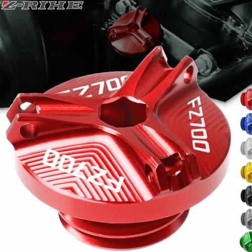 For Yamaha FZ700 FZ 700 FZ750 1986 1987 1988 Motorcycle CNC Aluminum Engine Oil Filter Cup Plug Cover Screw motor accessories