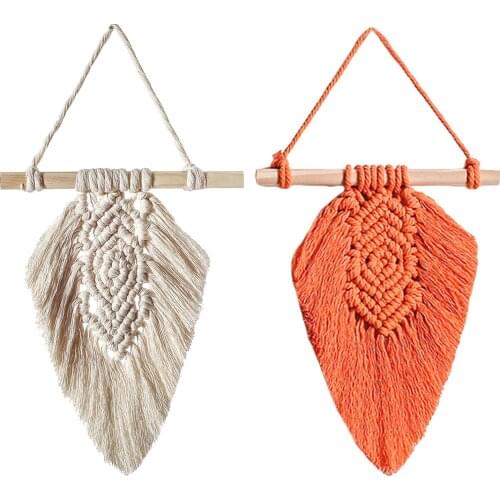 Macrame Woven Wall Hanging Tapestry Chic Bohemian Home Art Decor Handmade