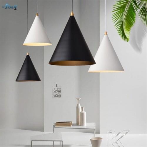 Nordic Design Industrial Minimalist Pendant Lights Bedroom Living Dining Room Kitchen Modern Metal Hanging Lamps Single Fixtures