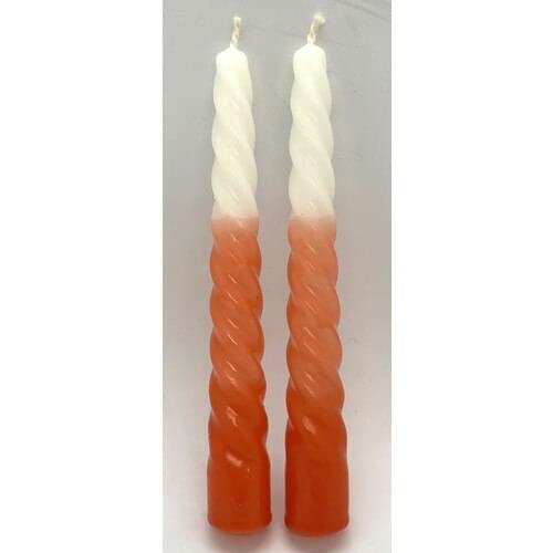 Missi 2li Gradient Orange Twist Knot Candlestick Candle