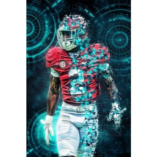 JMINE Div 5D American Football Sports Full Diamond Painting cross stitch kits art Portrait 3D paint by diamonds