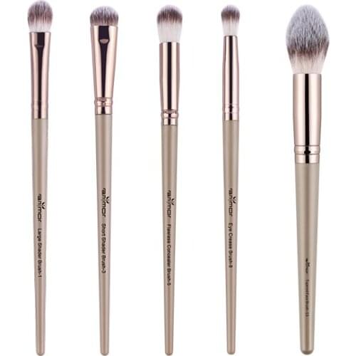 Anmor 5Pcs Makeup Brushes Set Shader Blending Eyeliner Eyelash Professional Eyeshadow Foundation Powder Make Up Brush