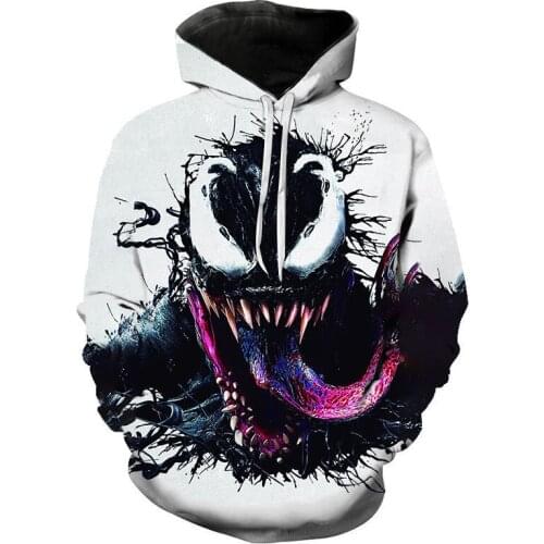 2020 New Autumn Venom Hoodie Mens Womens Childrens Fashion Casual Sweatshirt 3d Print Pullover Street Hip Hop Harajuku Coat