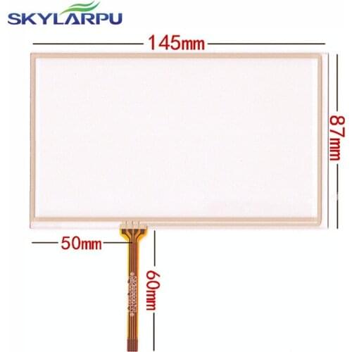 Skylarpu New 6.0" inch 145*87mm 4 wire Resistive Touch Screen for 145mm*87mm GPS Touch screen digitizer panel Repair replacement