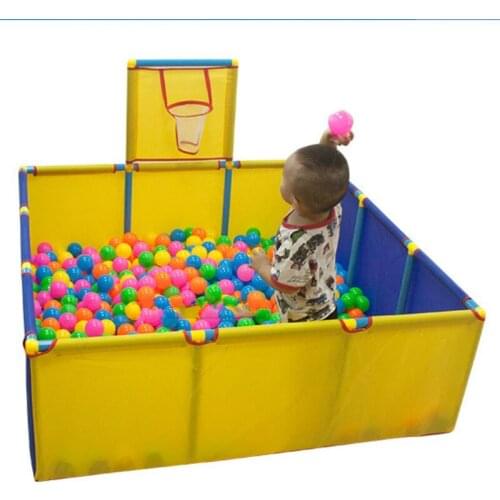 Portable childrens playpen baby shootable safety fence folding play fence Xmas gift pool balls for kids
