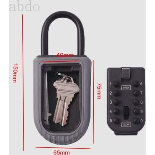 Realtor Wall Mount Key Lock Box with 10 Digit Push Button Combination is Weather Resistant for Indoors or Outdoors door lock