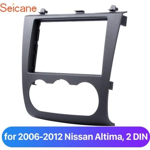 Seicane 2 Din 173*98/178*100/178*102mm refitting Kit Car Stereo Cover Plate Fascia Frame for Nissan Altima UV Black