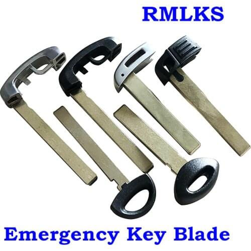 RMLKS New Uncut Blank Key Blade Smart Remote Key Fob Fit For BMW MiNi 3 5 6 7 series X5 X6 New 5 7 Series Emergency Key Blade