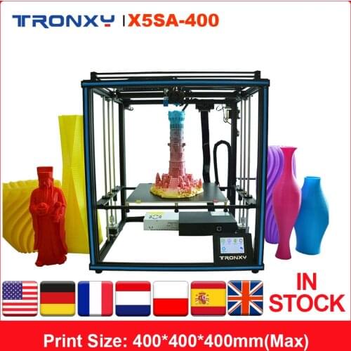 Tronxy X5SA-400 New Upgraded High Accuracy 3D Printer DIY Kit 400 * 400 * 400mm Support Auto Leveling Resume Printing