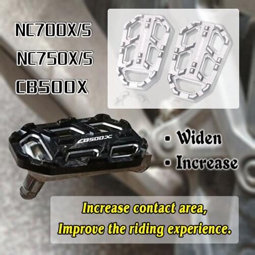 For HONDA CB500X NC750X NC750S NC700X NC700S NC 750X/S Motorcycle Accessories Foot Peg Pedal Footrest Extension Footpeg Enlarger