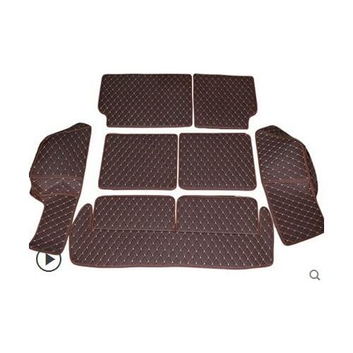 Waterproof Durable Full Covered Special Car Trunk Mats for Lexus GX 460 7seats 2014-2010 Cargo Rugs Boot Carpets for GX460